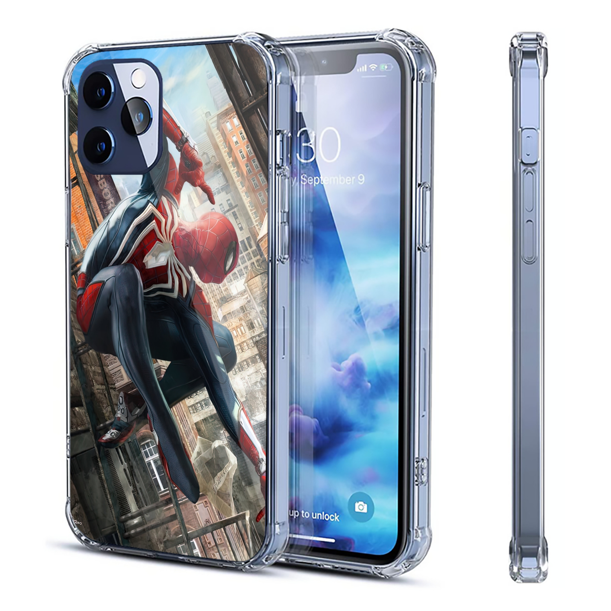 Spider Man スパイダーマン 【iPhone 12シリーズ対応】透明スマホケース（クリアソフトケース）